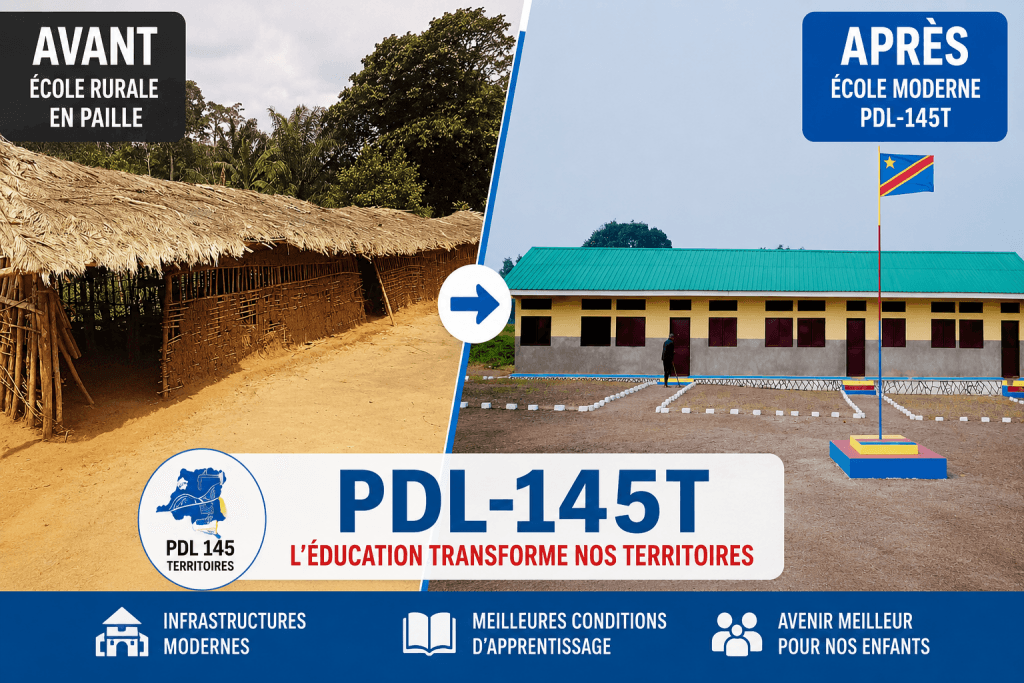 Ecole primaire moderne PDL 145 territoires RDC